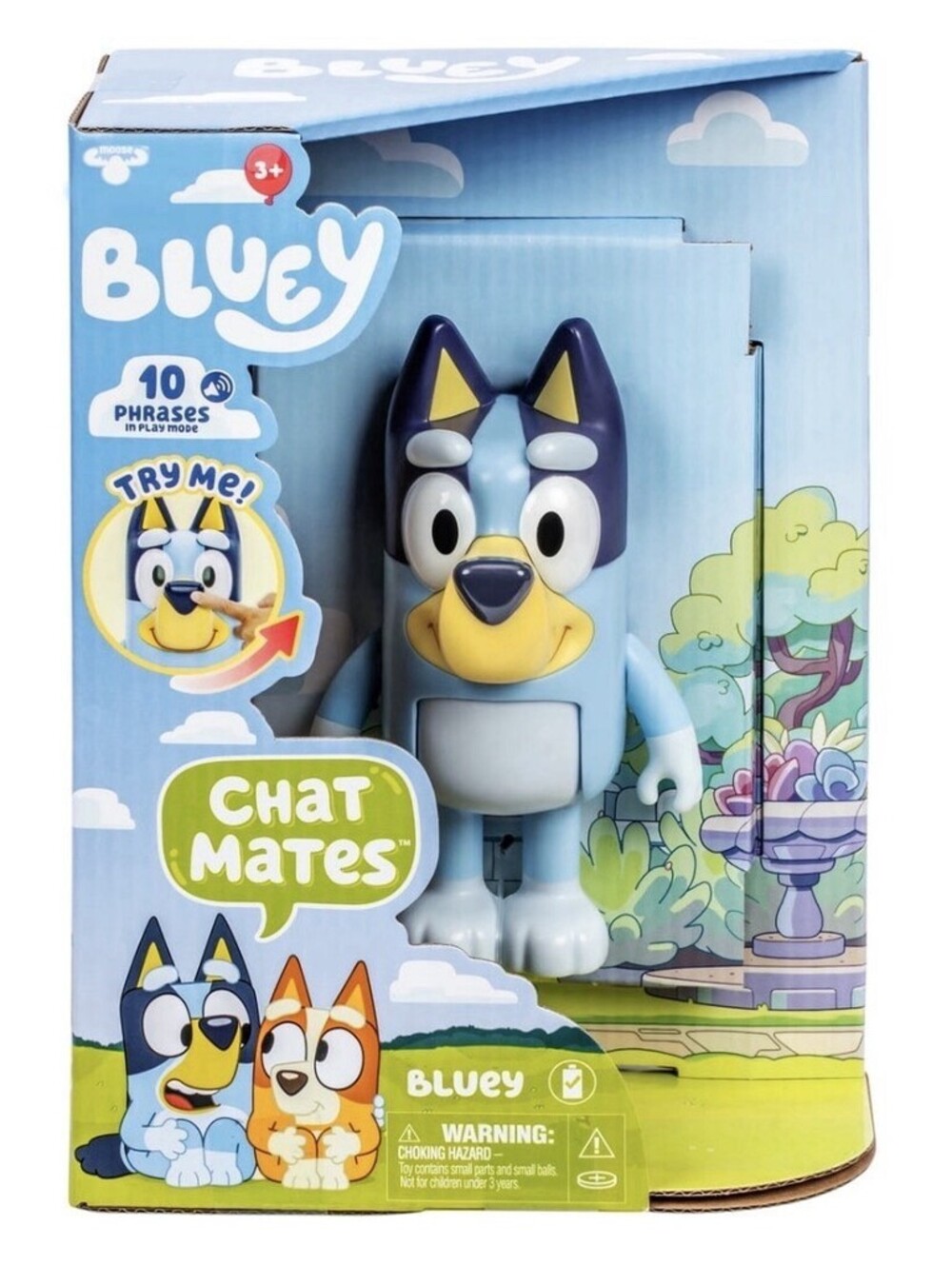 Bluey Chat Mates Talking Toy with 10 Phrases New in Box